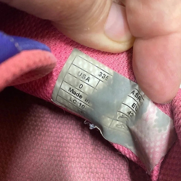 Vionic Adley Pink Purple Lace Up Fabric Athletic Shoes - Picture 2 of 12